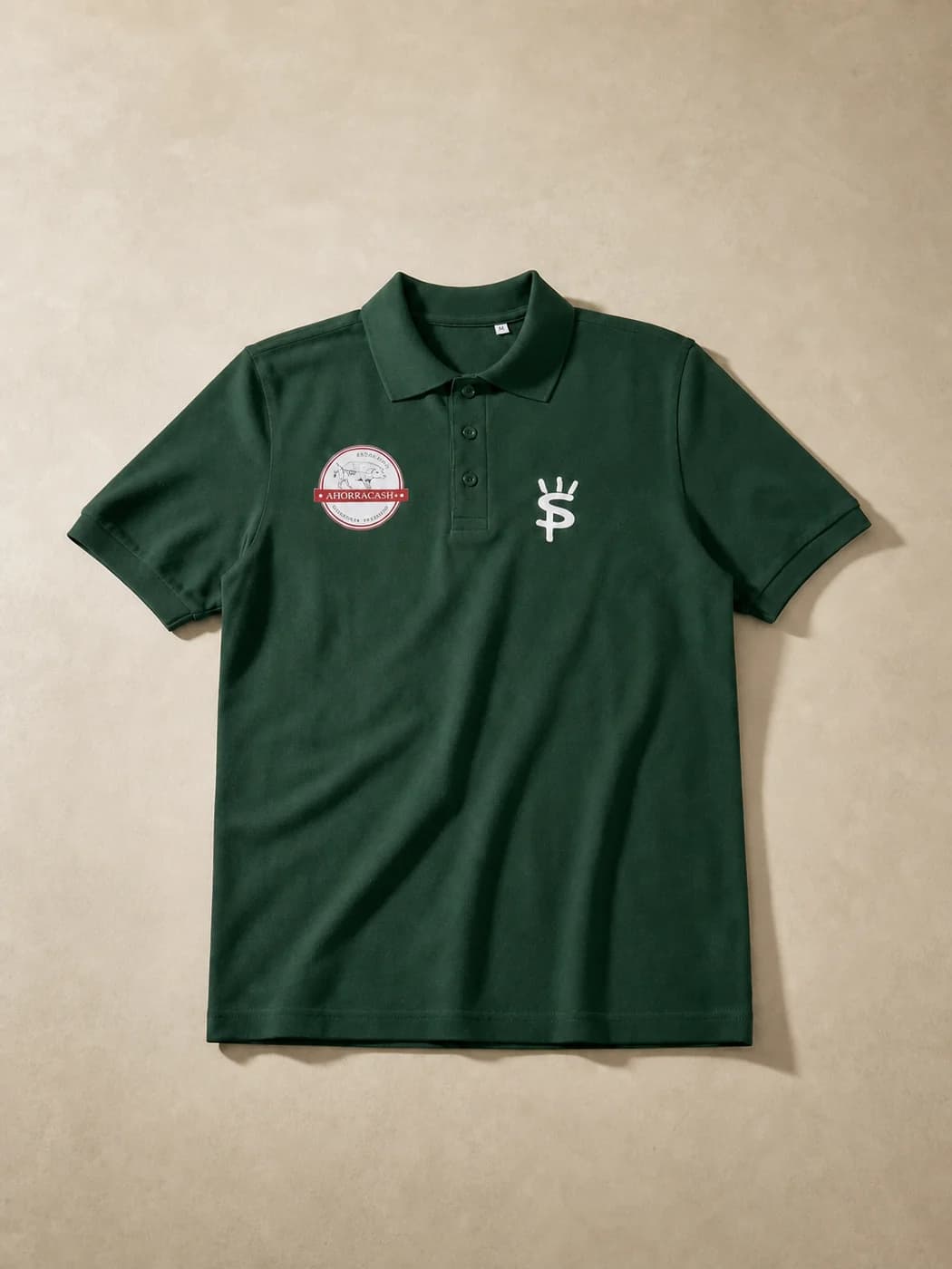 Polo corporativo verde con bordado